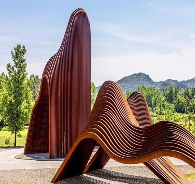 相山锈钢板造型
